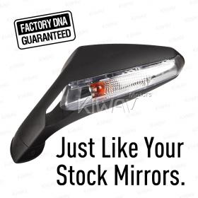 OEM quality replacement mirror FP-262 for Gilera SC125 left hand