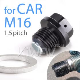 Magazi oil drain plug black M16*P1.50  fit Toyota FT-86,  SUBARU BRZ magnetic