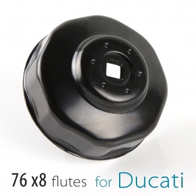 Oil Filter Cap  Wrench  for DUCATI oil filters with 76 x 8 flutes