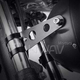 Steel chrome plated | Headlight (Lamp) Mount Holder Bracket Fork | Chopper Bike | Cafe Racer | 30-38mm |  Harley Davidson | Honda | Suzuki |Yamaha | Kawasaki | BMW