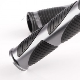 Magazi wave grips anodized aluminum dark gray trim a pair 25mm 22mm universal fit 7/8 inch handlebar
