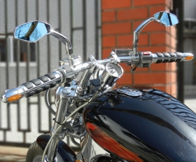 KiWAV Magazi Motorcycle Mirror Chorme