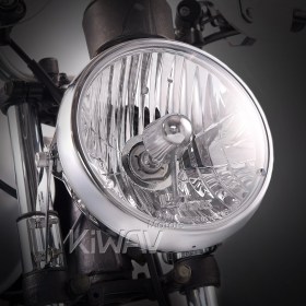 Headlight | Headlamp | Halogen| HB2 Halogen bulb | 12V | 55W/60W | Cruiser | Harley | Yamaha | Honda | Kawasaki | Suzuki | Victory | Triumph | royal-enfield | Vintage | Café | Universal | chopper , bobber, brat, side mount, Taiwan made