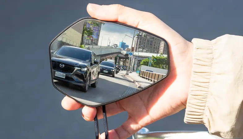 Blok bar-end mirror wide-angle convex rear-view