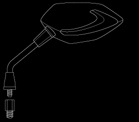 Shop Lucifer LED neat stem mirrors for BMW motorcycle