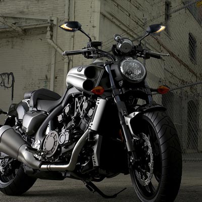 Lucifer neat stem on Harley motorcycle