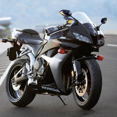 Lucifer LED mirrors on Honda CBR sport bike