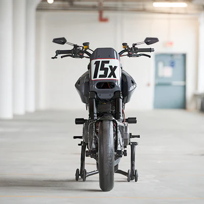 Blade motorcycle mirrors on a Ducati Hypermotard 796