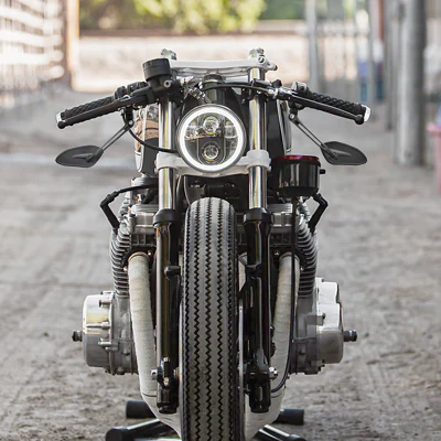 Horus motorcycle mirrors on a Yamaha XS1100
