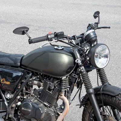 Horus bar end mirrors on a Hartford Classic 250i