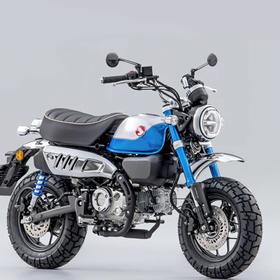 Ojo motorcycle mirrors on a Honda Monkey