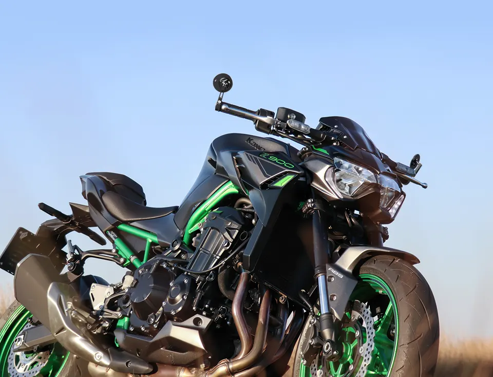Orbii bar-end mirrors for Kawasaki Z650 / Z900