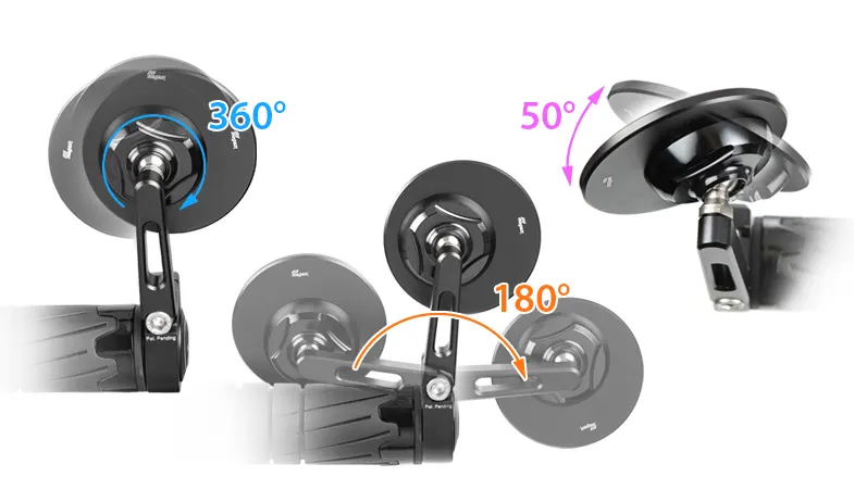 Orbii bar-end mirrors for Kawasaki Z650 / Z900