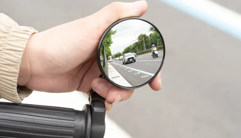 Orbii bar-end mirror wide-angle convex rear-view