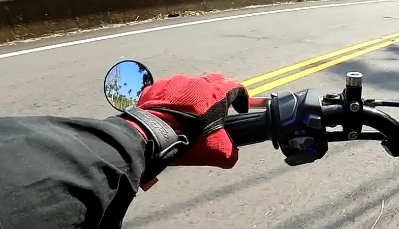 Orbii bar-end mirror short stem low-profile